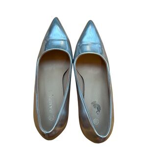 Rampage Women's Metallic Silver Size 10